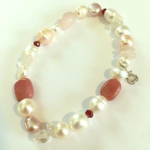 Authentic TOUS silver pearl bracelet